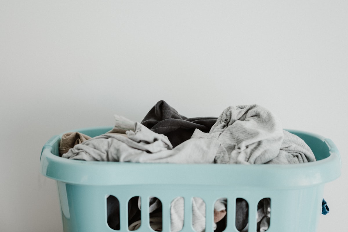 Neat folded laundry stacks
