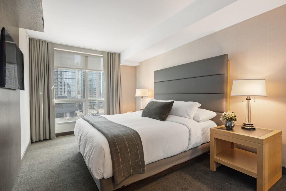 Fresh bed linens